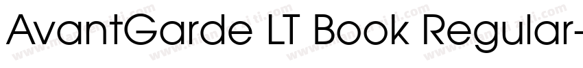 AvantGarde LT Book Regular字体转换